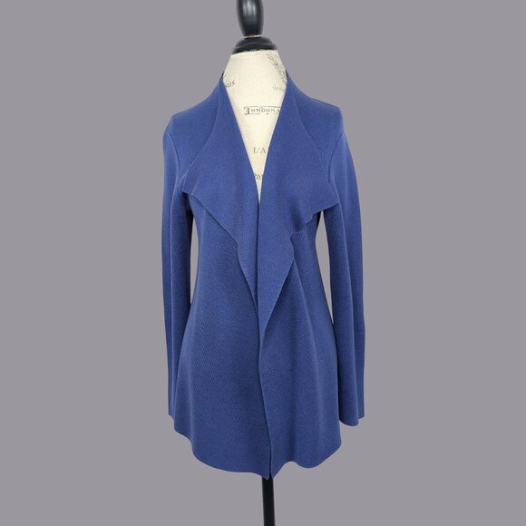 Eileen Fisher Sweaters - Eileen Fisher Cardigan Medium Purple Knit Cascading Open